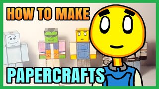 How To Make Papercraft Figures Tutorial [upl. by Kciredohr]