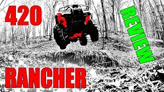 HONDA RANCHER 420 REVIEW [upl. by Enilada199]