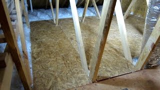 HOW TO CREATE STORAGE SPACE IN YOUR ATTIC PART 2 EASY DIY [upl. by Viviene]