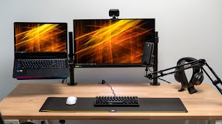 Ultimate Laptop Gaming amp Streaming Desk Setup Tour [upl. by Barbette]