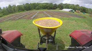 Spreading Fertilizer on Hay Fields [upl. by Redvers]