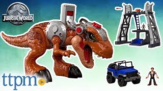 Imaginext Jurassic World Jurassic Rex  FisherPrice Dinosaur Toys [upl. by Gannes443]