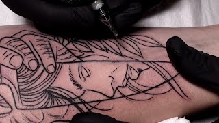 Sharp  Tattoo time lapse [upl. by Acirret89]