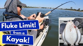 Got My Limit Fluke Fishing New Jersey From a Kayak in Manasquan Inlet after Hurricane Isaias [upl. by Normalie]