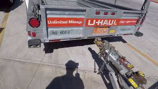 Uhaul 6x12 open trailer review [upl. by Alyac]