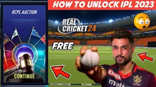 How To Unlock RCPL Auction In Real Cricket 24 V1 4 Free Legal Way  RC 24 IPL Auction Unlock 14 😱 [upl. by Allanson851]