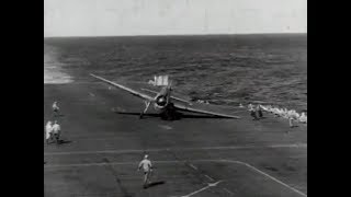 Carrier Landings WWII US Navy [upl. by Arnaud]