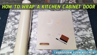 Wrap your Kitchen Cabinet Doors  Quick POV How to Tutorial [upl. by Brent]