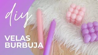 Como hacer VELAS VIRALES con este TUTORIAL  Bubbles CUBE DIY [upl. by Balduin]