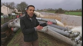 Somerset battles extreme flooding [upl. by Nerrak]