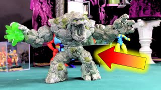 SCHLEICH Eldrador Creatures Stone Monster Action Figure review and compare to MOTU [upl. by Robers404]