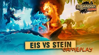 Eldrador Creatures  Play Station 4 Gameplay  EIS vs STEIN  Achte Karte Steinwelt [upl. by Hepzi615]