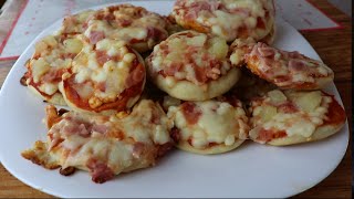 Mini pizzas en sartén DELICIOSAS  sin horno [upl. by Relyt137]