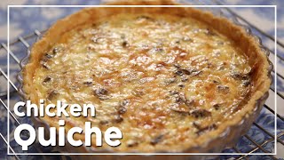 Chicken Quiche Recipe  How to Make Chicken And Mushroom Quiche  My Recipe Book By Tarika Singh [upl. by Aihsitan]