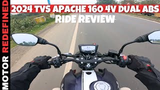 Finally 2024 TVS Apache RTR 160 4V SE Dual ABS Ride Review  Better Than Bajaj Pulsar N160 [upl. by Cusick451]