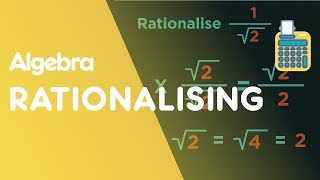 Rationalising The Denominator  Algebra  Maths  FuseSchool [upl. by Mallin]