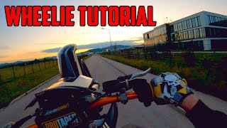 WHEELIE TUTORIAL  KTM EXC 125 [upl. by Leitman684]