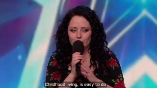 Kathleen Jenkins  Wild horses BGT with lyrics [upl. by Yunick]