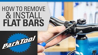 How to Replace Bicycle Handlebars  Flat Bars [upl. by Ennazor]