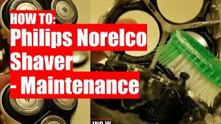 How to Philips Norelco Aquatec Maintenance  Cleaning and Resetting [upl. by Hakilam964]