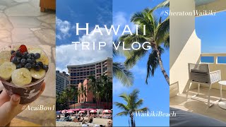 【Hawaii vlog】3泊5日ハワイ旅🌺🩵前編 出発〜1日目｜シェラトンワイキキ🏨 アラモアナセンター🛍️ カカアコ社会人OL最新ハワイ旅行 [upl. by Areema660]