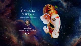 Ganesha Suktam Mantra for removing obstacles and problems [upl. by Noyad]