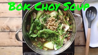 Ginger Garlic Noodle Soup with Bok Choy [upl. by Mayberry]