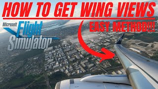 HOW TO SETUP quotWING VIEWSquot amp quotCUSTOM CAMERA VIEWSquot IN MICROSOFT FLIGHT SIMULATOR 2020 EASY METHOD [upl. by Anal]