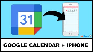 How to Add Google Calendar to Your iPhone iCloud Calendar  zzBots [upl. by Holub]