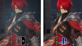 Ys IX Monstrum Nox  Graphics Comparison Switch vs PS4 [upl. by Itoyj]