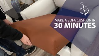 Make a Sofa Cushion in 30 Minutes [upl. by Moffit746]