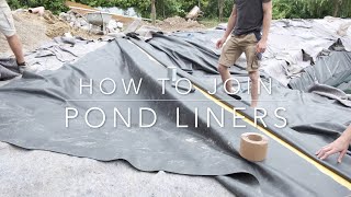 How to join pond liners [upl. by Adoh]