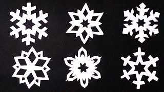 12 Paper mini Snowflakes small snowflakes in 2 MINUTES EACH Crafts [upl. by Safire872]