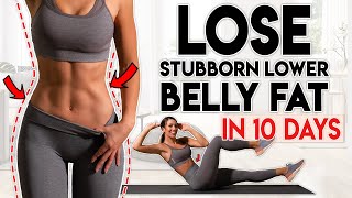 LOSE BELLY FAT in 10 Days lower belly  8 minute Home Workout [upl. by Ihsoyim]