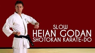 Heian Godan SLOW  Shotokan KarateDo JKA [upl. by Ainat]