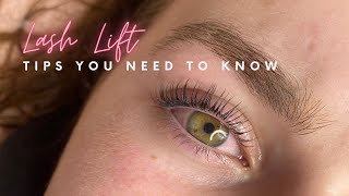 Lash lift tips amp tricks [upl. by Aynik]