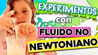 FLUIDO no NEWTONIANO ¿Sólido o líquido  EXPERIMENTOS caseros para niños [upl. by Tsai]