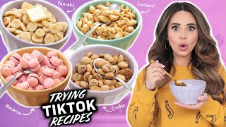 TRYING VIRAL TIKTOK CEREAL RECIPES  Part 3 [upl. by Dobson447]