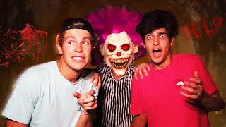 CRAZY CLOWN PRANK ON BEN exploring an abandoned tunnel [upl. by Bedad208]