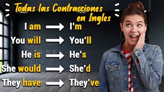 🔴 TODAS LAS CONTRACCIONES DEL INGLÉS MUY FÁCIL ✅ APRENDE TODAS LAS CONTRACCIONES DESDE CERO 😋 [upl. by Gladys254]