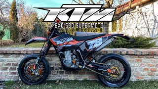 KTM EXC 530 Supermoto Build  Ktm Tunning Story [upl. by Berny513]