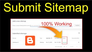 How to Submit Sitemap in Google Search Console  Generate and Submit Sitemap for Blogger [upl. by Retsehc]