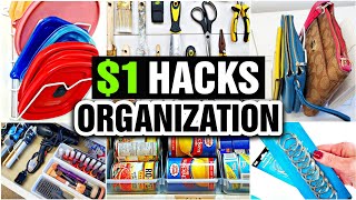 Dollar Tree Organization Hacks REALISTIC amp PRACTICAL ORGANIZING IDEAS [upl. by Suzette]