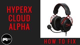 How to Fix HyperX Cloud Alpha MicrophoneSound [upl. by Bax156]