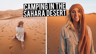 Best way to Experience the Sahara Desert  Camping in Merzouga Morocco [upl. by Albie]