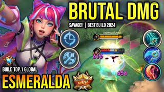 ESMERALDA BEST BUILD 2024  BUILD TOP GLOBAL ESMERALDA GAMEPLAY  MOBILE LEGENDS✓ [upl. by Allenaj811]