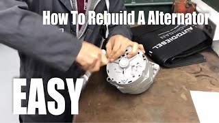 How To Rebuild A Alternator EASY [upl. by Endor]