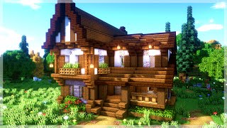 Minecraft How to Build a Medieval Cabin House Tutorial [upl. by Sibbie]