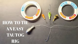 HOW TO TIE AN EASY TAUTOG BLACKFISH RIG [upl. by Adar170]