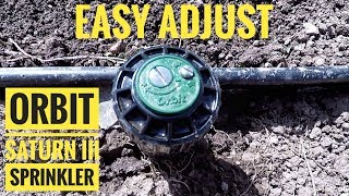 How to Adjust Orbit Saturn III Sprinkler  Simple [upl. by Oicul]